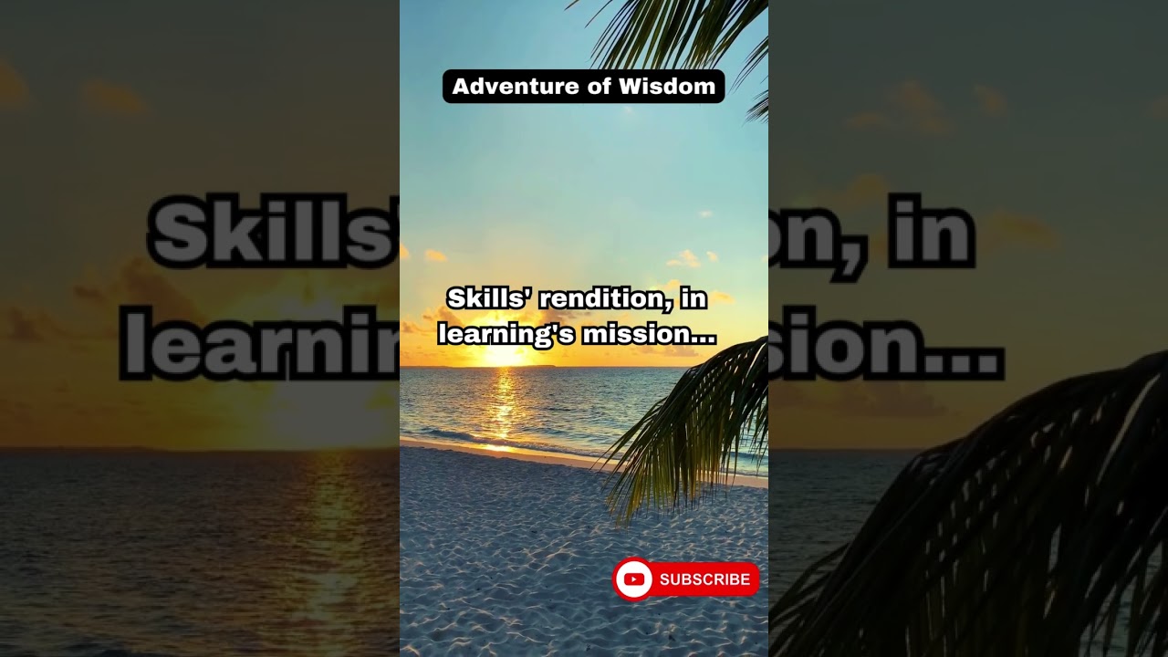 Wisdom's fruition, experience & knowledge bloom! 