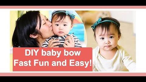 DIY baby bow in less than 60 Seconds!