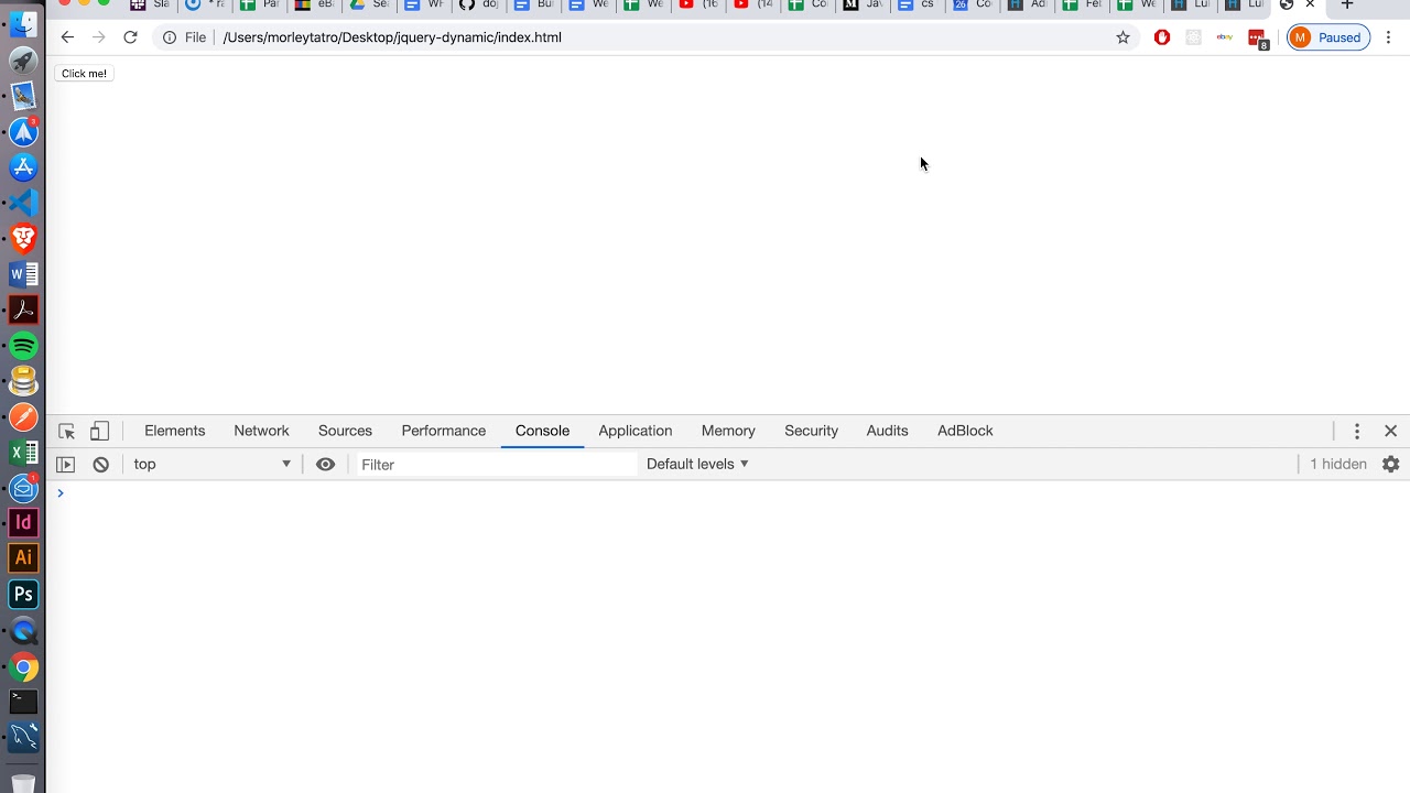 Week 2, Day 3 - Dynamic jQuery - YouTube