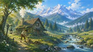 Calm Fantasy Ambience – Early Morning in the Quiet Village (1,5 Hour) | Relaxing Dream Music