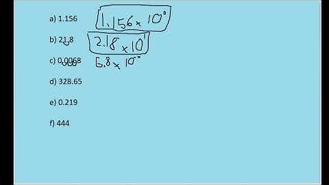 Write the following numbers in powers of 10 notation: