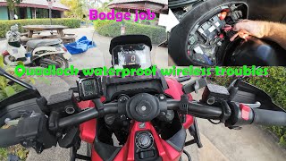 EP54 - Honda ADV 350 - Quadlock waterproof wireless charger wiring - A permanent bodge!