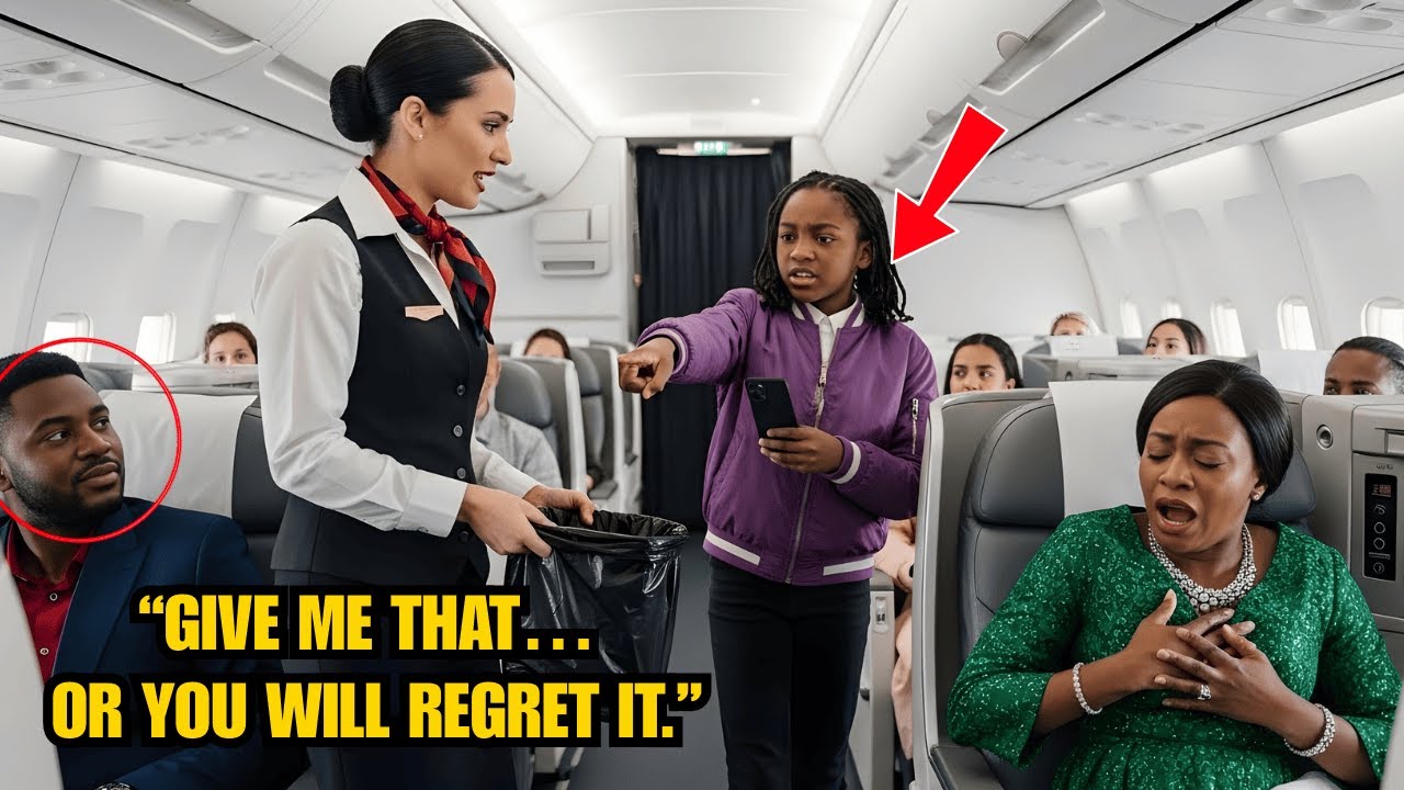8-years old Black Billionaire Girl Forces Flight Attendant to Retrieve Her Mom’s Inhaler from Trash