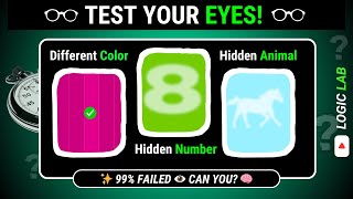 EP02: 99% FAIL This EYE TEST! 👁️ Can You Spot The Hidden things🔥 #viral #trending #eyetest #quiz