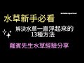 【羅賓先生】 解決水草一直浮起來的13種方法