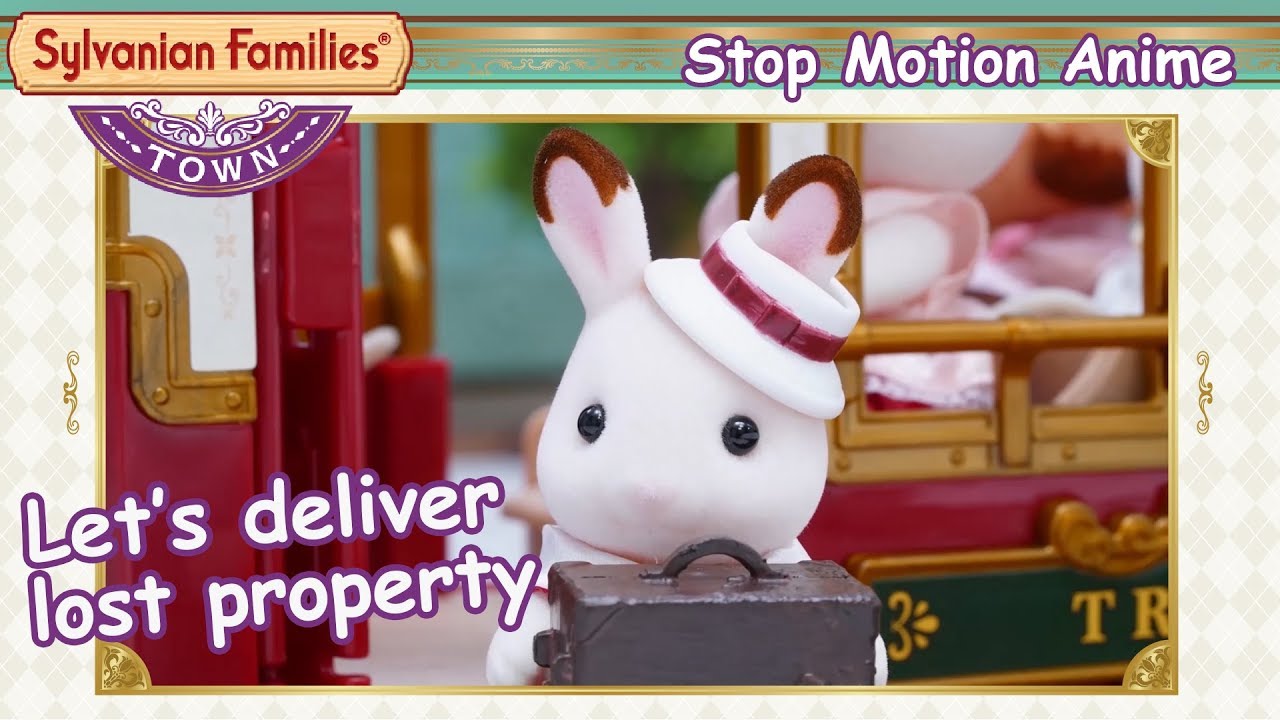 #1 What Is In The Luggage Bag ... ? Adventure On The Tram ! | Stop Motion Movie | Sylvanian Families girls like you