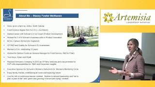 Artemisia seminar: "The Power of Mentoring" by Stacey Fowler, Schwan's