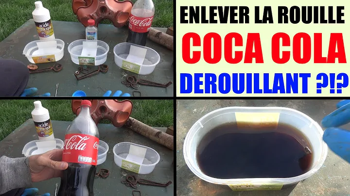 coca cola : retirer la rouille, drouiller how to  remove rust with coke