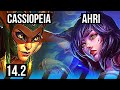 Cassio vs ahri mid  7 solo kills  br diamond  142