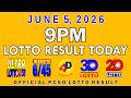 9pm Lotto Result Today June 5 2026 PCSO 