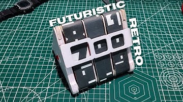 How I Made a DIY Cryptic Retro-Futuristic Tri-Belt Desk Clock