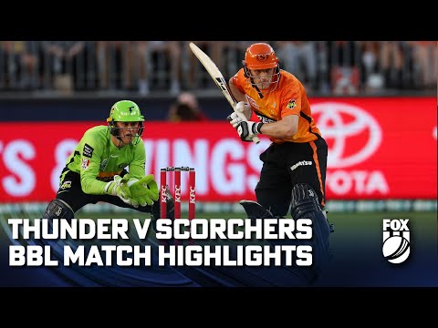 Perth Scorchers vs Sydney Thunder - Match Highlights I 04/01/23 I Fox Cricket