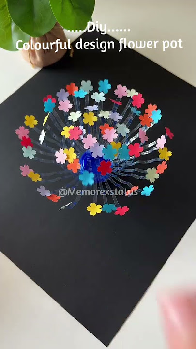 Aesthetic colourful light flower pot 💐😍#jugraafiya #trendingshorts #ytshorts #artwork