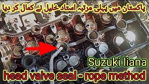 The Ultimate Guide to Replacing a Valve Stem Seal The Easy Way  || Using a rope to hold the valves