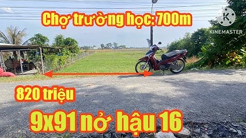 Bán đất mặt tiền nhựa gần chợ trường học gần khu công nghiệp giá 820 triệu 