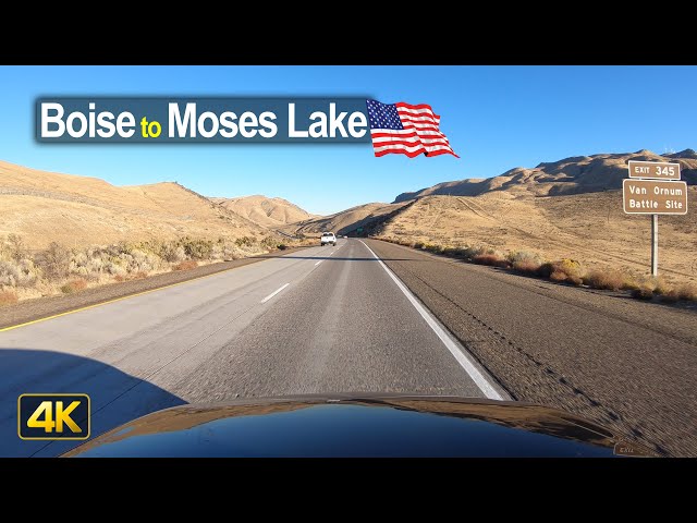 USA Road Trip - Boise ID to Moses Lake WA in 4K