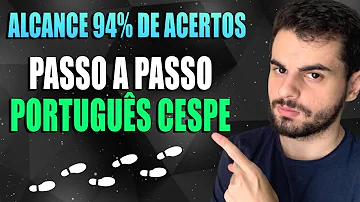 O que estudar para a prova de português da banca Cespe?