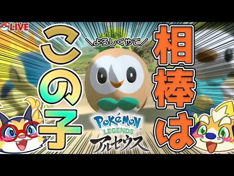 【アルセウス】今作の相棒はモクローに決定！すべてのポケモンに出会うぞ～～～！！！【PokemonLEGENDS#2】