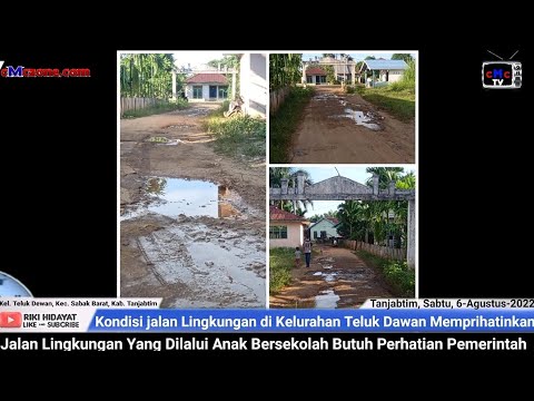 Kondisi Memprihatinkan, Jalan Lingkungan Yang Dilalui Anak Bersekolah Butuh Perhatian Pemerintah