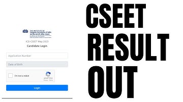 CSEET NOV 2023  EXAM RESULT DECLARE