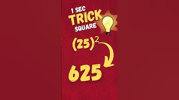 Number ending with 5 ka square nikalo ek second me! 😱 | Easy Maths Gyaan #Shorts