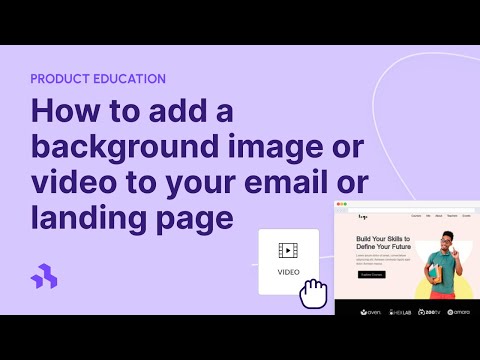 How to apply a background image to an entire email or landing page