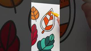 Satisfying Leaf Coloring Page #coloring #fyp #adultcoloringbook
