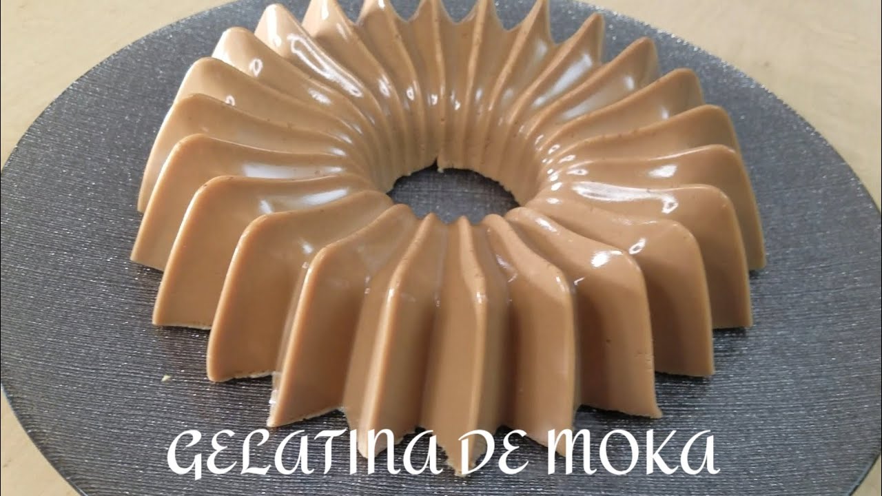 GELATINA DE MOKA /super facil poquitos ingredientes!