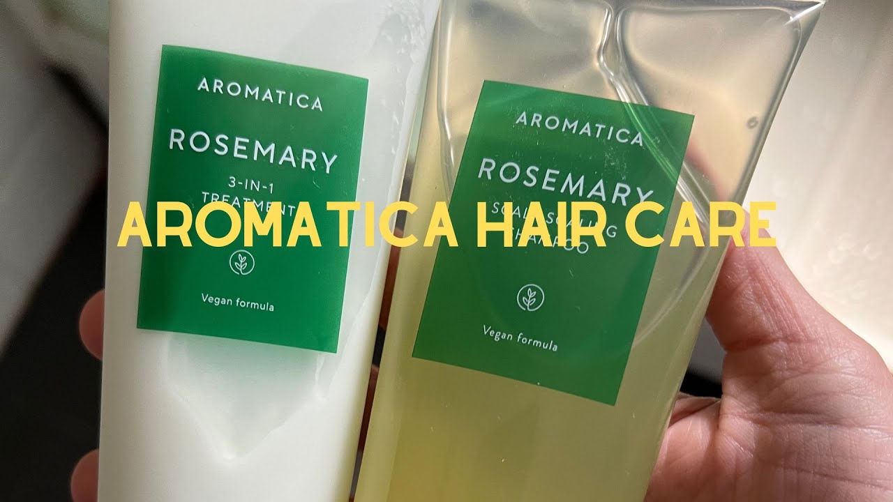 Aromatica hair care : Aromatica rosemary root enhancer & Aromatica rosemary  shampoo review (2023!) 