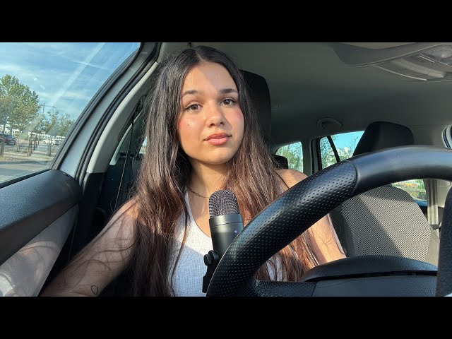 My first ASMR in my car (storytime)