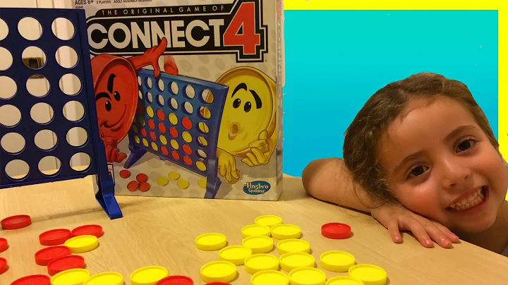 PLAYING CONNECT 4 a fun game for kids by hasbro gaming