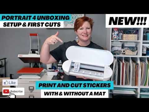 スーツ 'MANI' made in usa over silhouette setup Silhouette Portrait 4 Unboxing, Setup, and Print and Cut