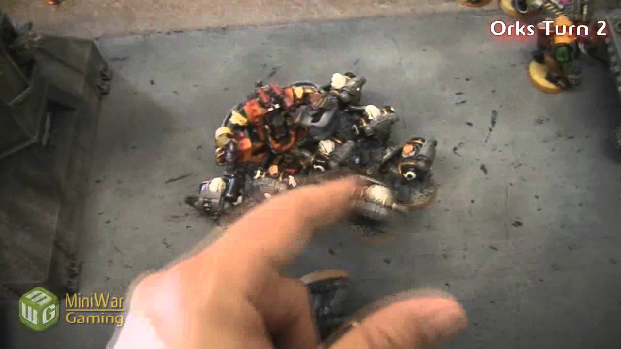 Space Marines vs Orks Planetstrike Warhammer 40k Battle Report - Part 2/3 - Beat Matt Batrep