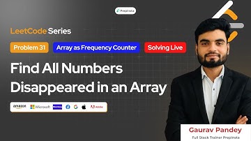 Day 31: Solving LeetCode Coding Problems | Find All Numbers Disappeared in an Array  | Leetcode Prep