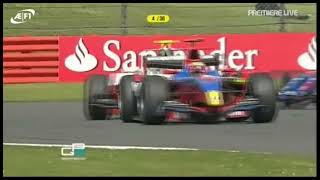 2008 GP2 @ Silverstone Race 1 - Chandhok/Grosjean and Senna/Buemi Battle