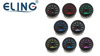 ELING 110mm 160MPH GPS Speedometer Gauge Total Mileage for Racing Auto Car Motorcycle 12V 24V