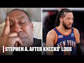 Stephen a reacts to knicks ot game 5 loss to the 76ers why  nba on espn
