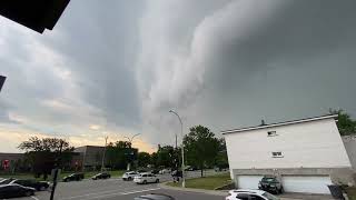 Severe Strong Thunderstorm Montreal Possible Tornado
