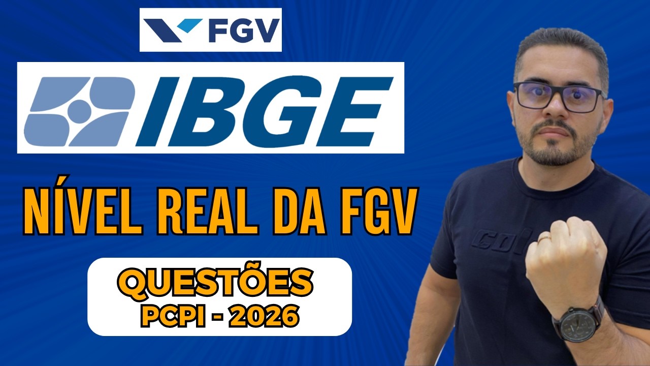 6 QUESTÕES DE RLM DA PCPI 2026 (FGV) QUE TODO CANDIDATO DO IBGE PRECISA DOMINAR