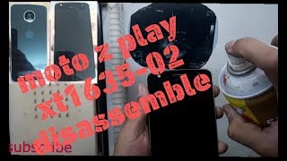 Moto Z Play Disembly Teardown Repair Guide Xt1636-02 Dissamble.
