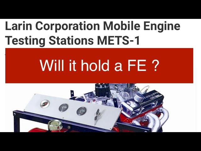 Mobile Engine Testing Station （METS-1） – The Larin Store