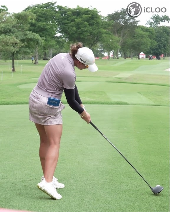 I wonder if watching a slow-motion video would help me understand Linn Grant's golf swing?