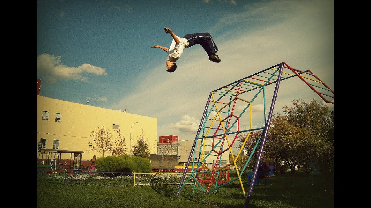 Все виды сальто от стены