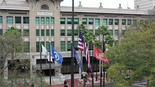 City Hall Flags Fly At Half Staff For COVID-19 Victims