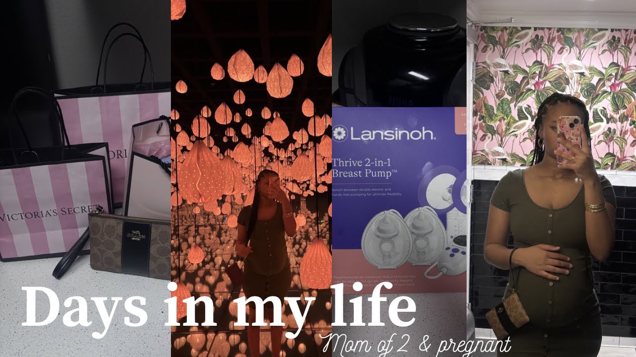 Days in my life - mom of 2 & pregnant ( arte museum , Bday gifts , breast pump unboxing etc)