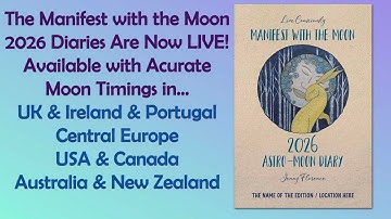 ✨ Manifest with the Moon — Astro-Moon Diary 2026 | Align Your Year with Lunar Energy 🌕