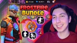 I got the new Frostfire Bundle with 8k Diamonds 💎 | With New Postures🍷🗿 | Mehdix Free Fire