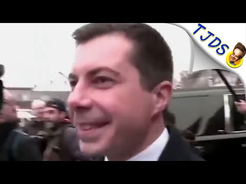 Buttigieg Smiles Creepily Instead Of Talking To Reporters About Iowa