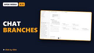 How to navigate chat branches and versions in Open WebUI
