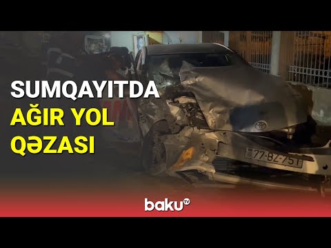 Sumqayıtda ağır yol qəzası baş verib